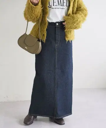 [ 완판 ] DISCOAT 디스코트 US 코튼 데님 내로우 스커트