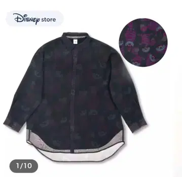 체셔 고양이 프린트 셔츠 긴팔 셔츠