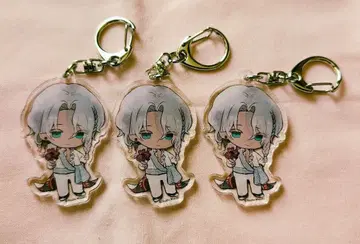 악마성 드라큘라 엑스트라 하트 서포트 아크릴 키링 미야지 3종 세트