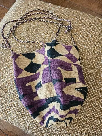 중남미 기하학 패턴 숄더 바스켓