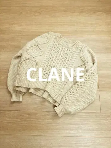 CLANE 클라네 케이블 니트 스웨터 니트 풀오버 아이보리
