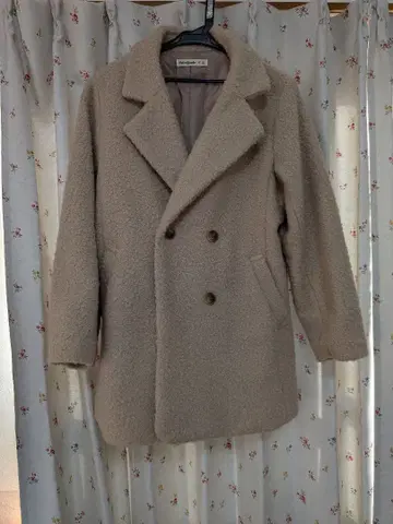 슈라루 보아 코트 베이지 L 사이즈