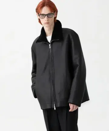 MB 무스탕 자켓 블랙 M