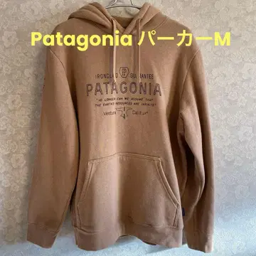 PATAGONIA 베이지 후드 부착 후드티 M