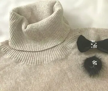 새상품 미사용 티어 클라세 터틀넥 니트 판초