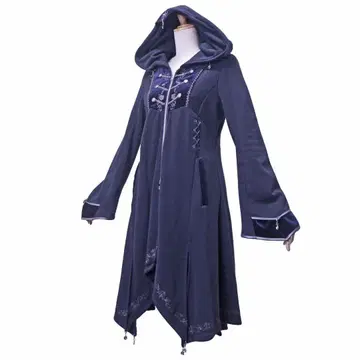 OZZ ONESTE 장미 자수 나폴레옹 디자인 후드 원피스