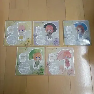 5등분의 신부 아크릴 스탠드 우산 아이 이치카 니노 미쿠 요츠바 이츠키