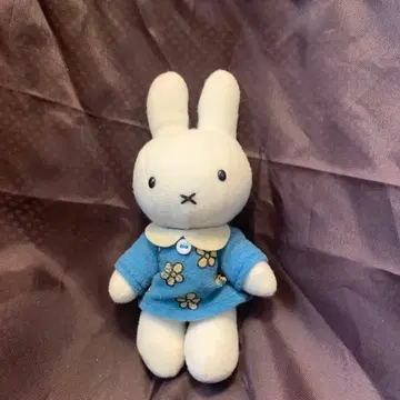 미피 Dick Bruna 꽃무늬 드레스 블루 1997년 제조 세키구치