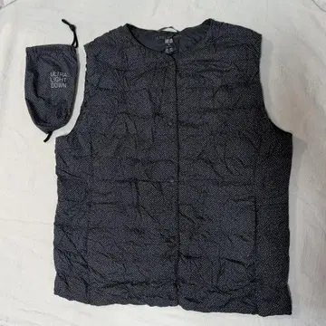울트라 라이트 다운 베스트 유니클로 XL 여성용 수납 봉투 포함