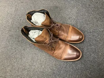 브라운 가죽 부츠 27cm