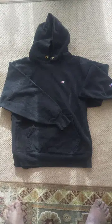 챔피온 리버스 위브 후디 블랙 90년대 미국제 XL