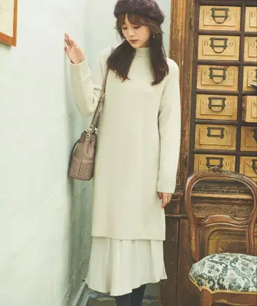 아제 백리본 원피스