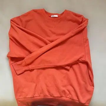 오렌지 코튼 혼방 트레이닝복