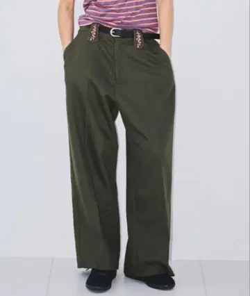 [ OPULENCE ] FLower Loop 와이드 카르제 팬츠