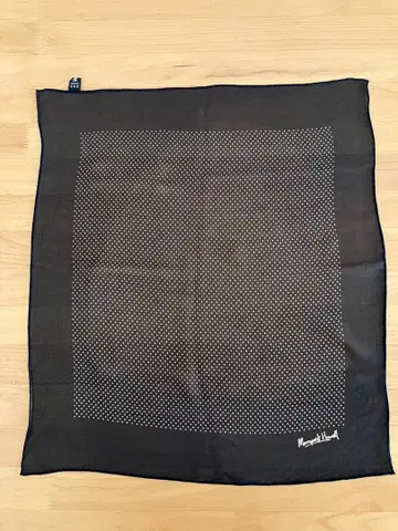 마가렛호웰 블랙 쉬폰 미니 스카프