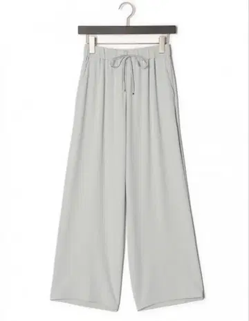 그레이 베이지 드레이프감 와이드 팬츠