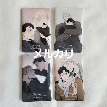 장미와 샴페인 중국 굿즈 스퀘어 캔뱃지 한국 BL