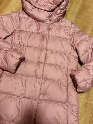 유니클로 다운 롱 코트