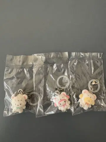 산리오 메지루시 액세서리 복슬복슬 스노우 마이멜로디 푸딩 포차코