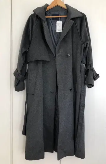 롱 코트 어반 리서치 차콜 그레이