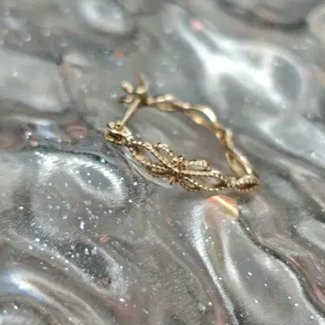 agete K10 후프 귀걸이 한쪽만