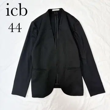icb [ 세탁 가능 ] Fied 노카라 자켓 블랙 44 2XL 사이즈