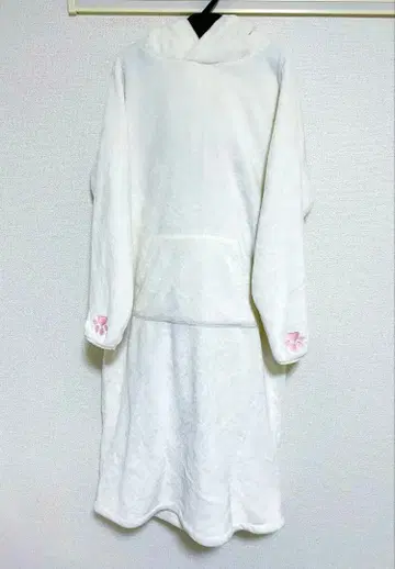 펠리시모 고양이부 룸웨어 복슬복슬 모후모후 고양이 귀 후드 파카 화이트