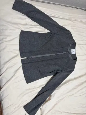 노카라 자켓 그레이