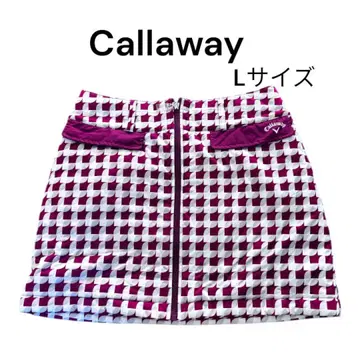 [ 새상품급 ] Callaway 체크 무늬 스커트 L 사이즈
