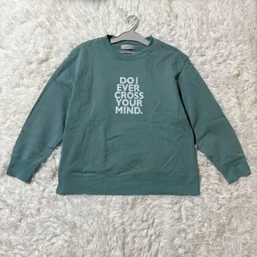 doux blue 여성용 트레이닝복 F 영문 로고 민트색 면 코튼