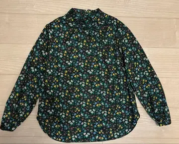 마리아 스텔라 블라우스 꽃무늬 리버티 프릴