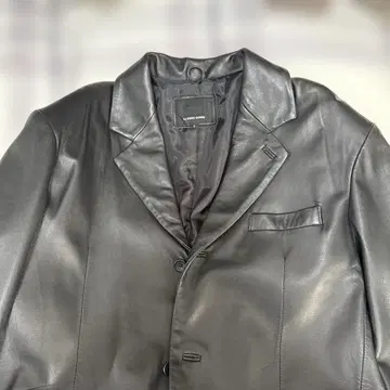 FIRST DOWN 가죽 테일러드 자켓 L