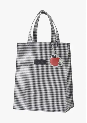 패밀리아 깅엄 체크 토트백