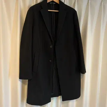 남성용 ZARA 코트 블랙