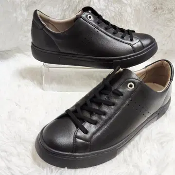 레어 미사용급! 아카이시 AKAISHI 올 블랙 24.5cm