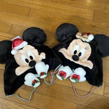 [택 포함 새상품] 미키 미니 크리스마스 팬캡 2개 세트