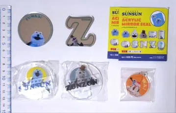 퍼펫 순순 거울 씰 아크릴 스탠드 키링 5종 세트