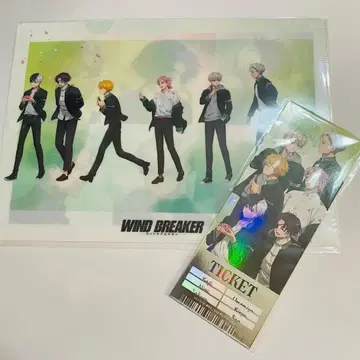 AGF 회장 한정판 WIND BREAKER 클리어 파일&티켓풍 카드 세트