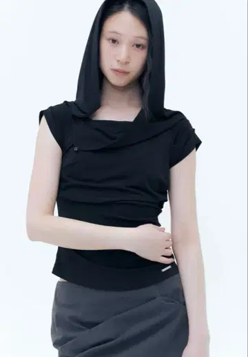 misekiseoul 후드 부착 반팔 상의 한국