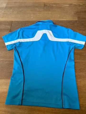 제이 린드버그 골프 피케 셔츠 블루 백 브릿지