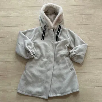 Riccar 플리스 후드 코트