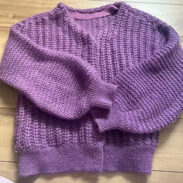 GALLARDIA 볼륨 슬리브 니트 가디건