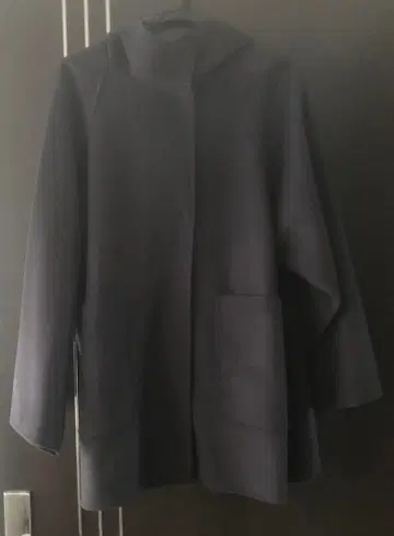 이에나 SUPER120 더블 페이스 후드 코트 그레이 38