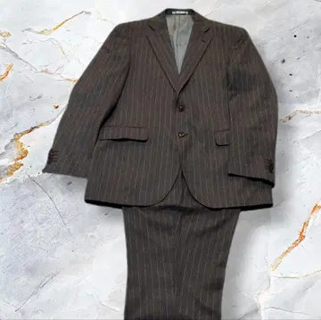 [ 새상품급 ] 캐시미어 혼방 수트 셋업 스트라이프 자켓 L