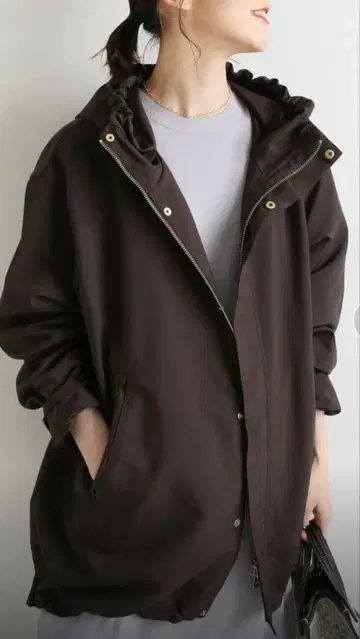 IENA 이에나 타프타 데드스탁 블루종 블랙 36 코트 아우터