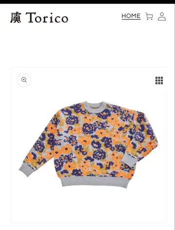 포로 Torico 자카드 니트 아다치 유미