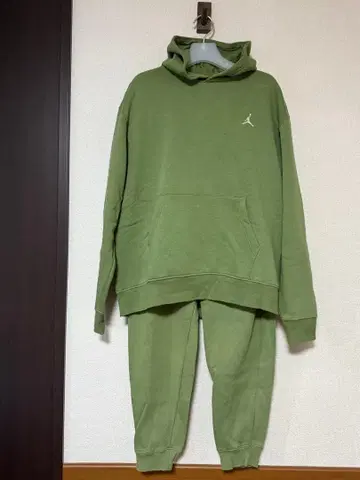 Jordan 후디 셋업 올리브 그린