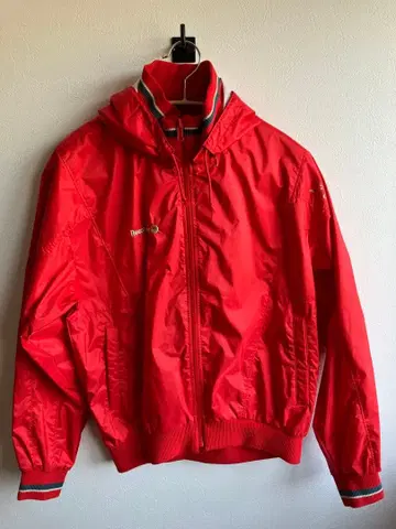 [레어] [새상품급] 80's asics 나일론 자켓 빨간색