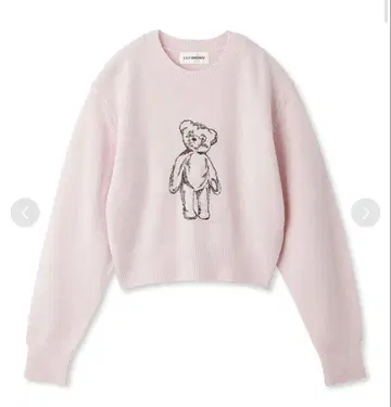 LILY BROWN 테디베어 자수 니트