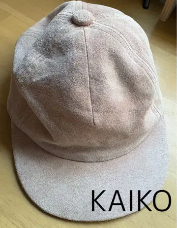 KAIKO 피그 스웨이드 캡 핑크 사이즈 F